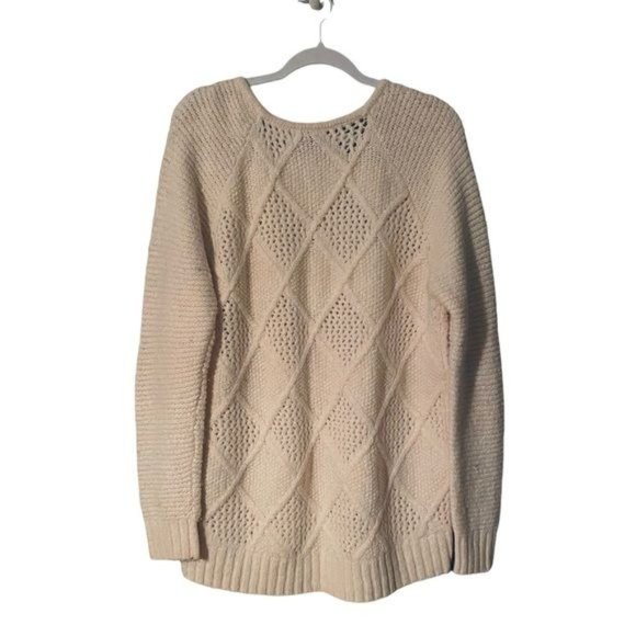 American Eagle AE Women’s‎ Sweater Chunky Wool Blend Size Large Longline - Picture 4 of 6
